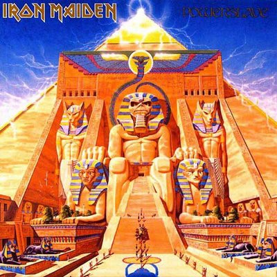 Foto de la tapa o portada del disco POWERSLAVE de IRON MAIDEN