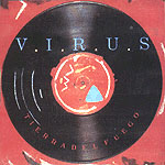 Tapa o Portada del disco Tierra del fuego de VIRUS