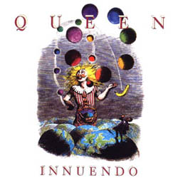 Foto de la tapa o portada del disco INNUENDO de QUEEN